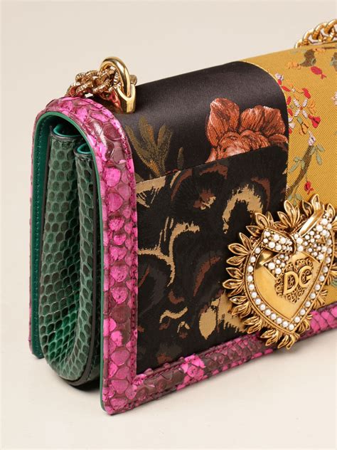 Dolce&Gabbana Devotion Python Crossbody Bag.